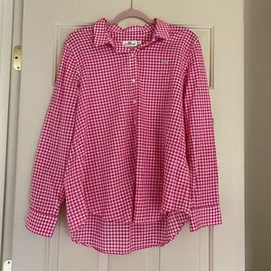 Vineyard Vines pink gingham button down